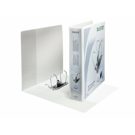Leitz Panorama 180 Presentation Lever Arch Polypropylene A4 Plus 80mm Spine Width White (Pack 10) 42250001 - NWT FM SOLUTIONS - YOUR CATERING WHOLESALER