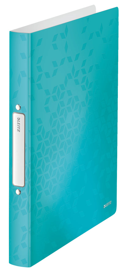 Leitz WOW Ring Binder Polypropylene 2 O-Ring A4 25mm Rings Ice Blue (Pack 10) 42570051 - NWT FM SOLUTIONS - YOUR CATERING WHOLESALER