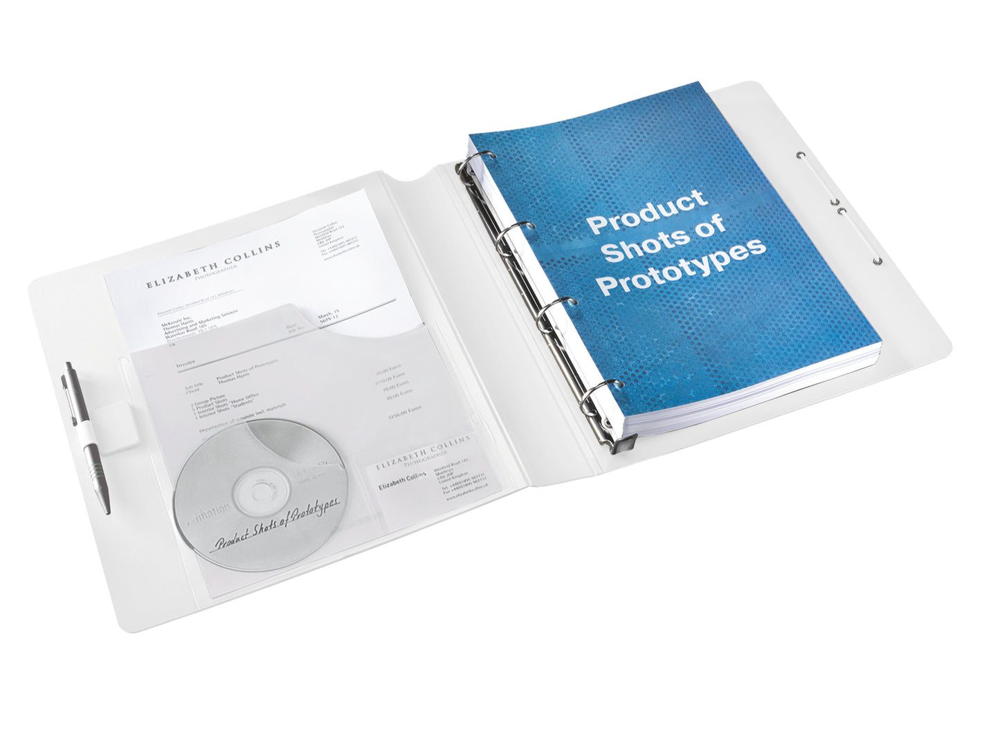 Leitz WOW Ring Binder Polypropylene 4 D-Ring A4 30mm Rings Ice Blue (Pack 5) 42400051