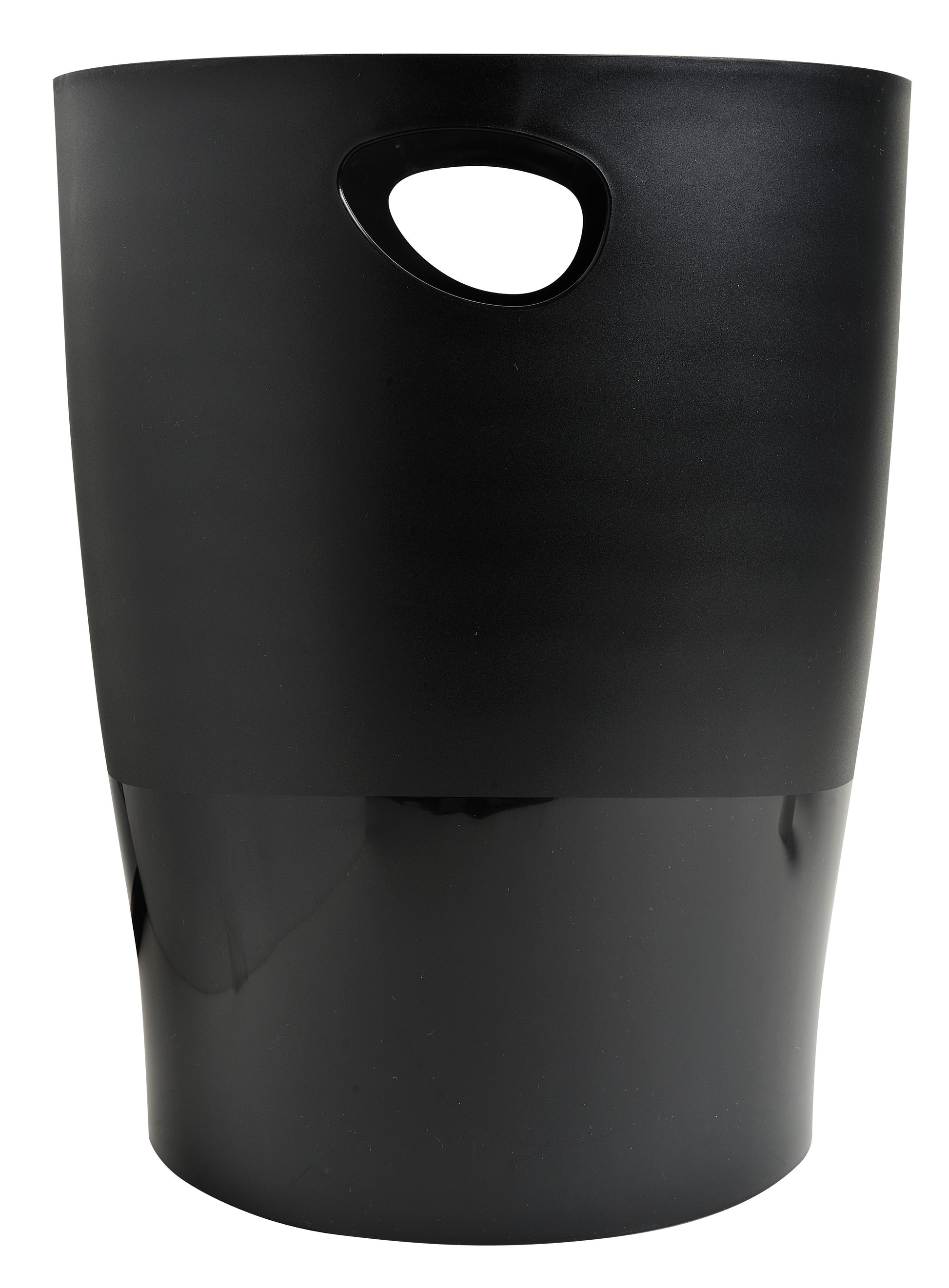 Exacompta Ecobin Waste Bin Plastic Round 15 Litre Black - 453014D - NWT FM SOLUTIONS - YOUR CATERING WHOLESALER