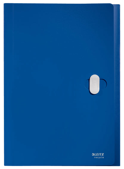 Leitz Recycle Polypropylene Expanding Concertina 5 Part File Blue 46240035