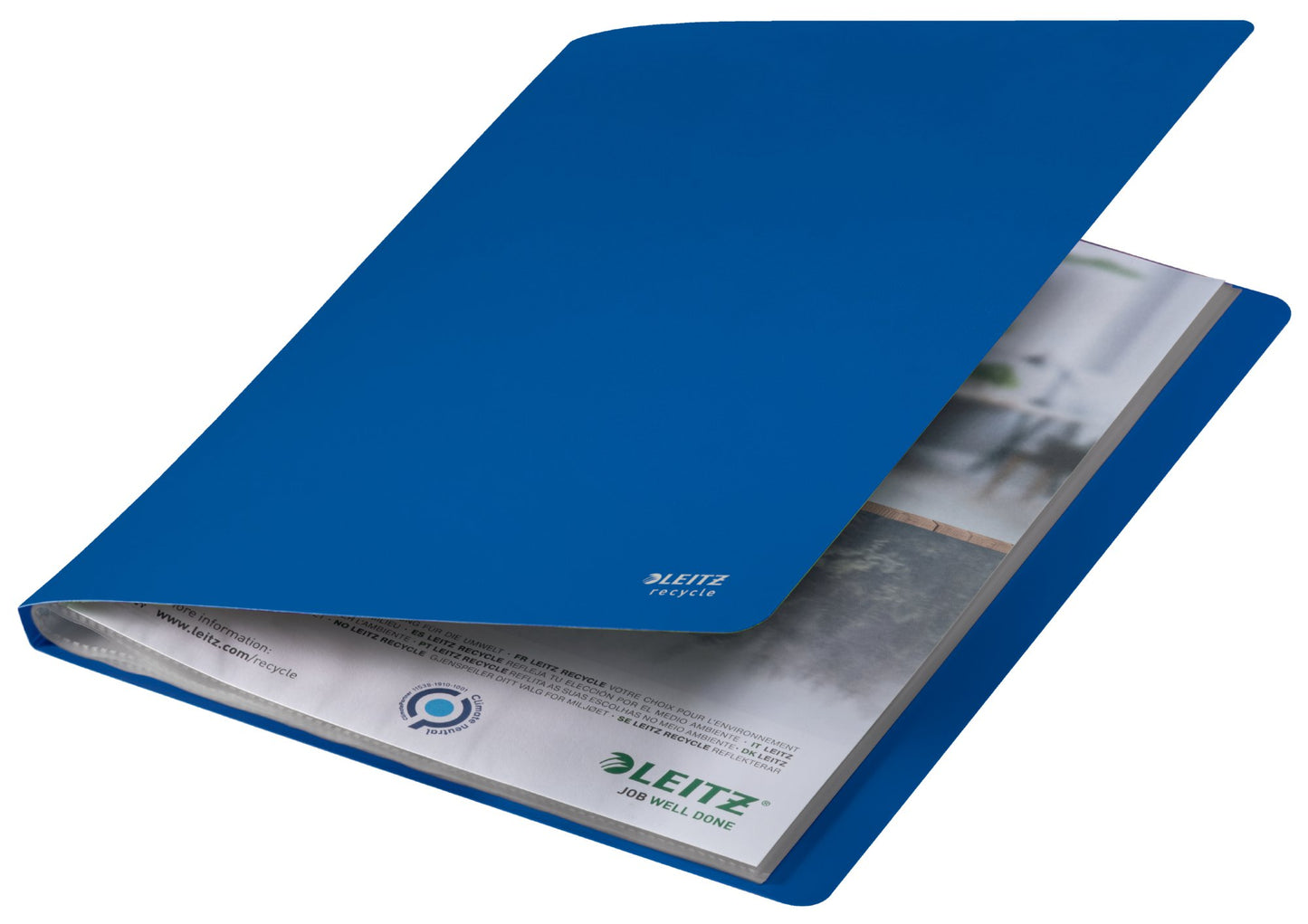 Leitz Recycle Display Book 20 Pockets Blue 46760035