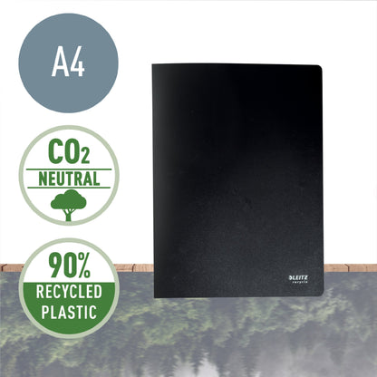 Leitz Recycle Polypropylene Display Book 40 Pockets A4 Black 46770095