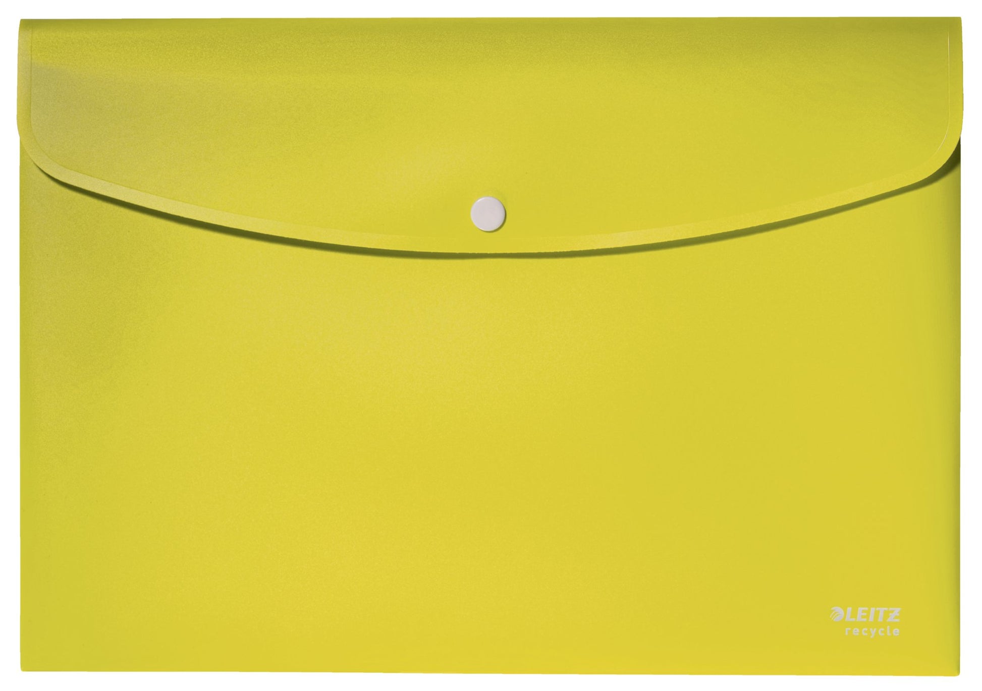 Leitz Recycle Polypropylene Document Wallet With Push Button Closure Yellow 46780015 - NWT FM SOLUTIONS - YOUR CATERING WHOLESALER