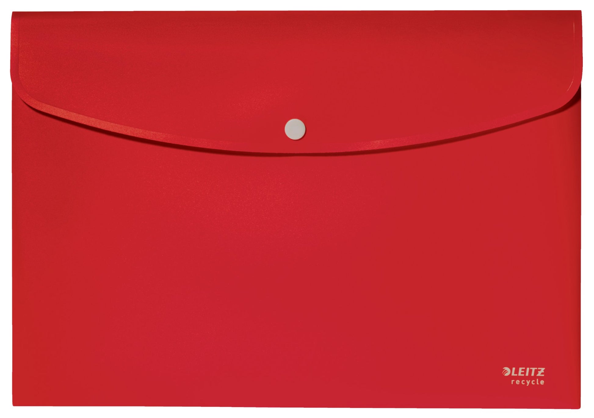 Leitz Recycle Polypropylene Document Wallet With Push Button Closure Red 46780025 - NWT FM SOLUTIONS - YOUR CATERING WHOLESALER