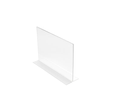 Deflecto Stand Up Sign Holder A4 Landscape Clear - 47701