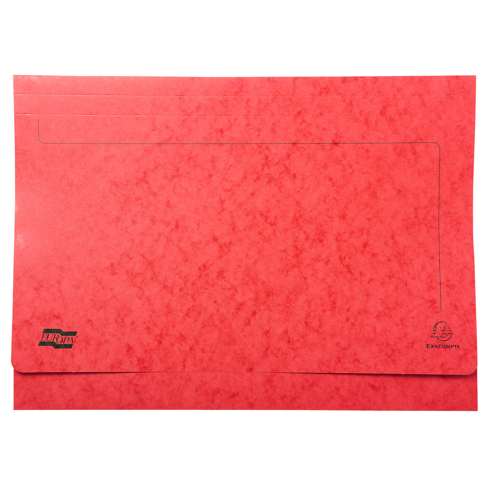 Europa Document Wallet Manilla A3 Half Flap 225gsm Assorted (Pack 25) - 4780