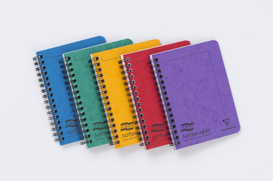 Clairefontaine Europa Notemaker A6 Wirebound Pressboard Cover Notebook Ruled 120 Pages Assorted Colours (Pack 10) - 482/1138Z - NWT FM SOLUTIONS - YOUR CATERING WHOLESALER