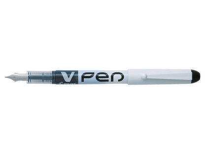 Pilot V-Pen Erasable Disposable Fountain Pen Black (Pack 12) - 631101201 - NWT FM SOLUTIONS - YOUR CATERING WHOLESALER