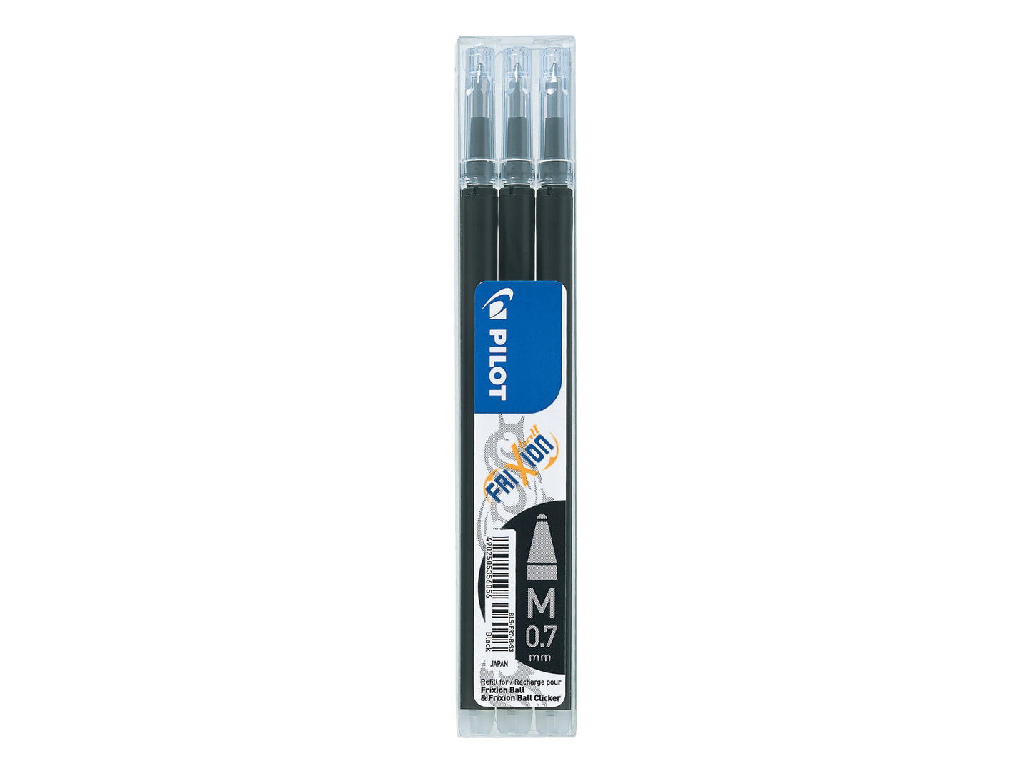 Pilot Refill for FriXion Ball/Clicker Pens 0.7mm Tip Black (Pack 3) - 75300301 - NWT FM SOLUTIONS - YOUR CATERING WHOLESALER