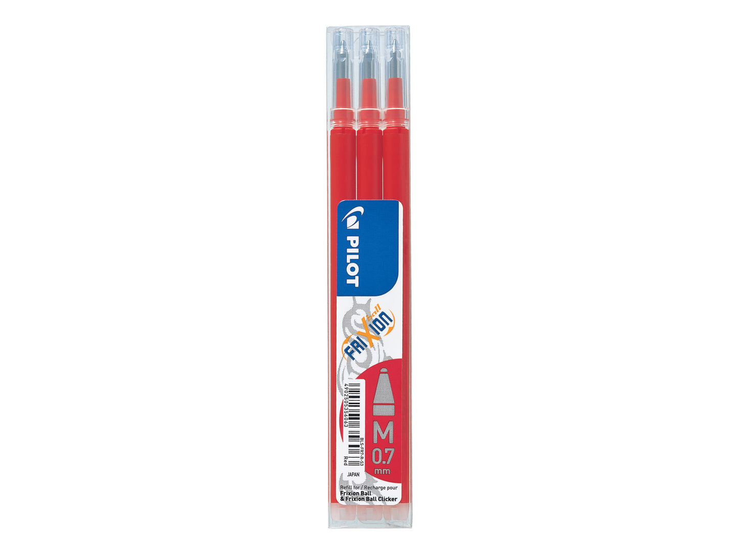 Pilot Refill for FriXion Ball/Clicker Pens 0.7mm Tip Red (Pack 3) - 75300302 - NWT FM SOLUTIONS - YOUR CATERING WHOLESALER