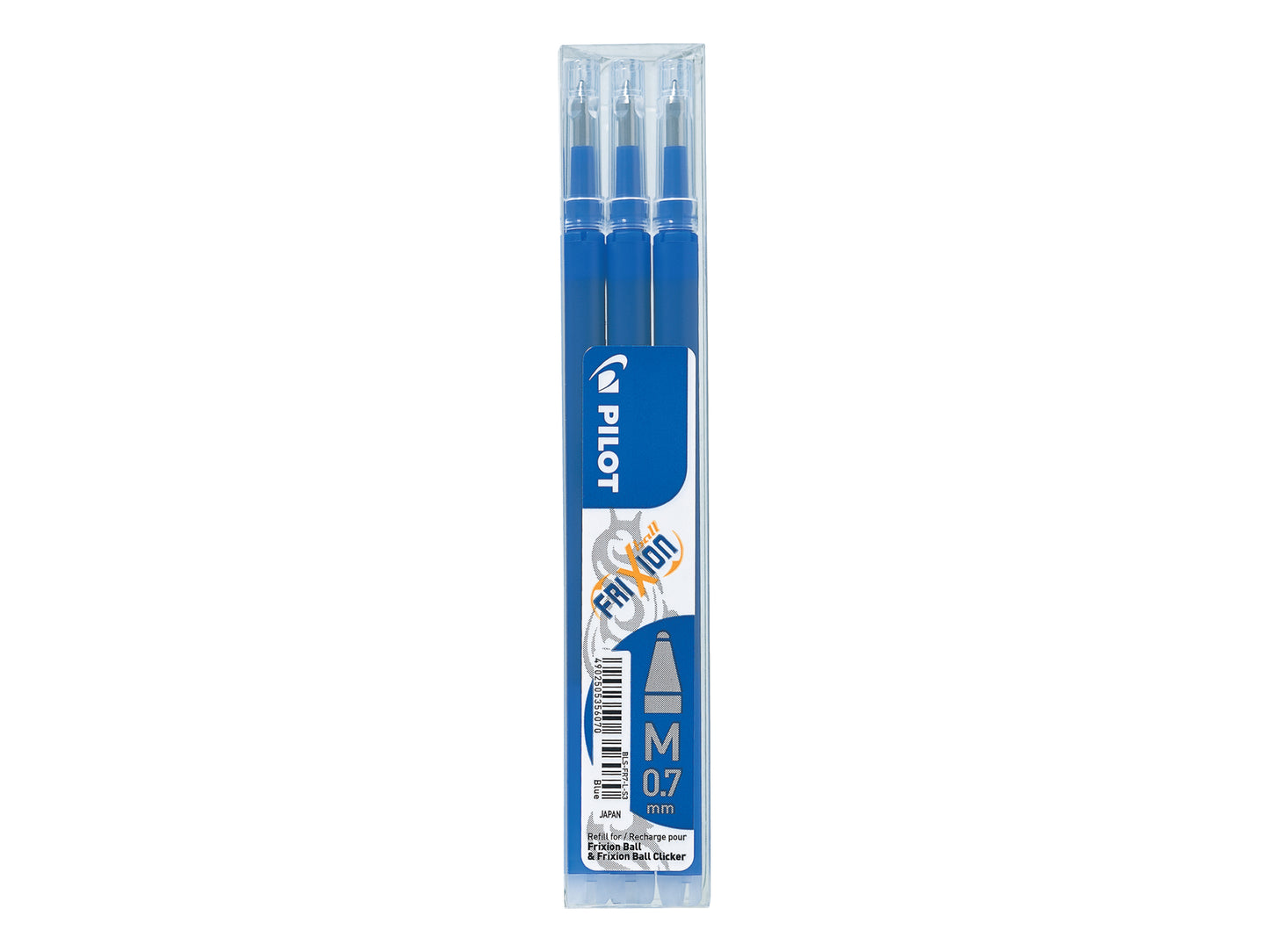 Pilot Refill for FriXion Ball/Clicker Pens 0.7mm Tip Blue (Pack 3) - 75300303 - NWT FM SOLUTIONS - YOUR CATERING WHOLESALER