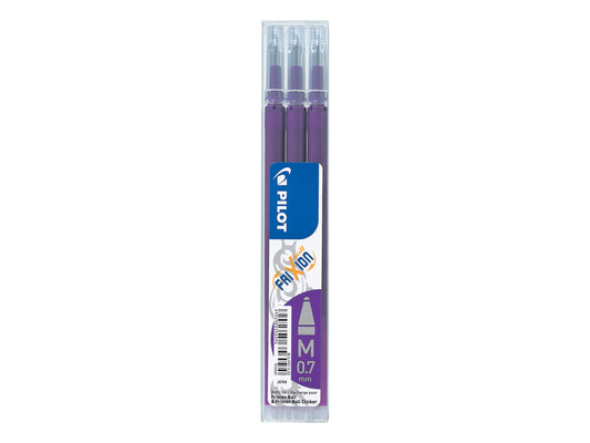 Pilot Refill for FriXion Ball/Clicker Pens 0.7mm Tip Violet (Pack 3) - 75300308 - NWT FM SOLUTIONS - YOUR CATERING WHOLESALER