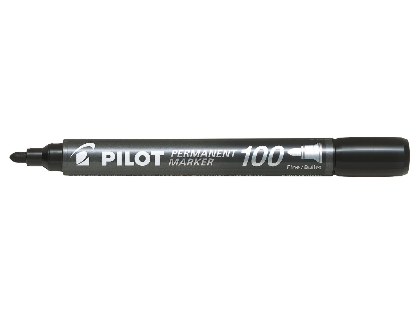 Pilot 100 Permanent Marker Bullet Tip 1mm Line Black (Pack 15 + 5 Free) - 3131910501268 - NWT FM SOLUTIONS - YOUR CATERING WHOLESALER