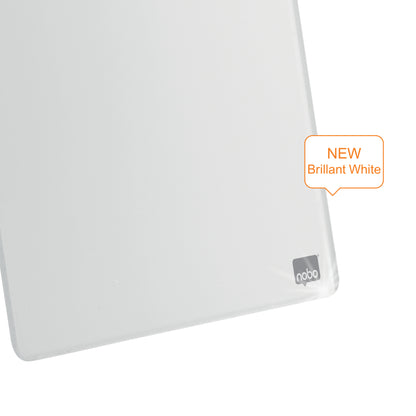 Nobo Desktop Whiteboard Easel Glass Non Magnetic 216x297mm Brilliant White 1905173