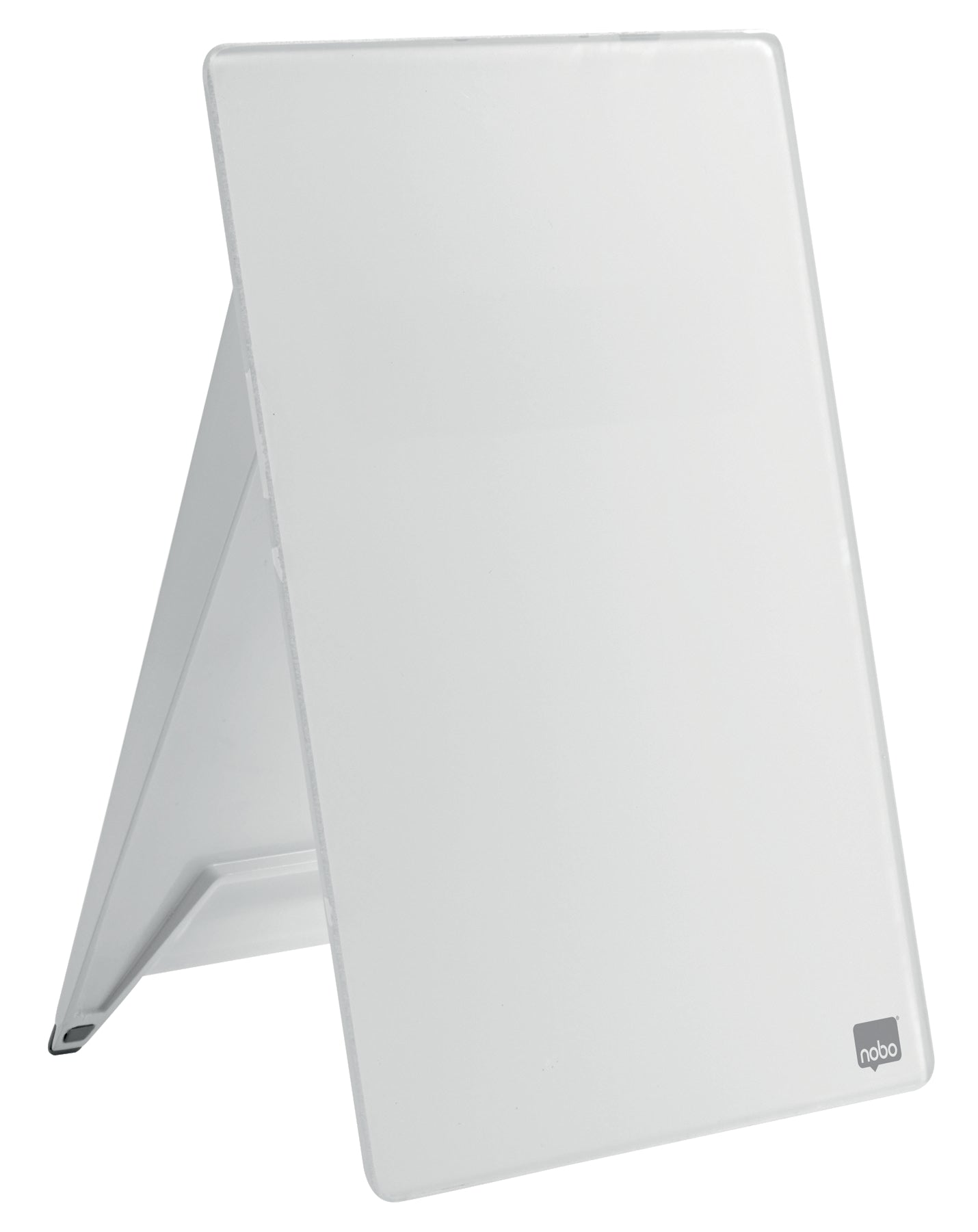 Nobo Desktop Whiteboard Easel Glass Non Magnetic 216x297mm Brilliant White 1905173