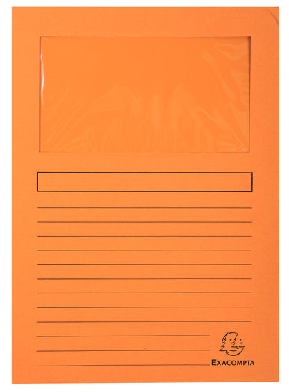 Forever Window Folder Manilla A4 120gsm Assorted (Pack 100) - 50100E