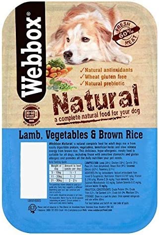 Webbox Lamb, Vegetables & Brown Rice 400g - NWT FM SOLUTIONS - YOUR CATERING WHOLESALER