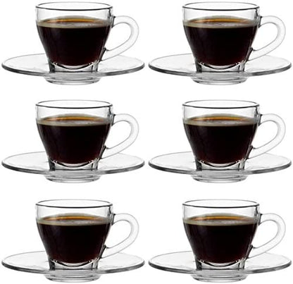 Ravenhead Entertain 80ml Set Of 2 Espresso Cup & Saucer