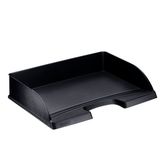 Leitz Plus Letter Tray A4/Foolscap Landscape Black 52180095 - NWT FM SOLUTIONS - YOUR CATERING WHOLESALER