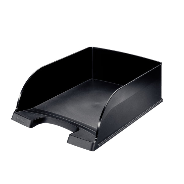 Leitz Plus Letter Tray Jumbo A4 Portrait Black 52330095 - NWT FM SOLUTIONS - YOUR CATERING WHOLESALER