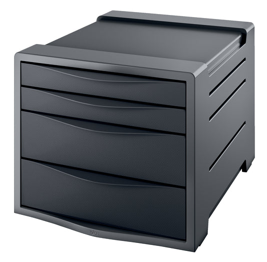 Rexel Choices Drawer Cabinet (Grey/Black) 2115609 - NWT FM SOLUTIONS - YOUR CATERING WHOLESALER