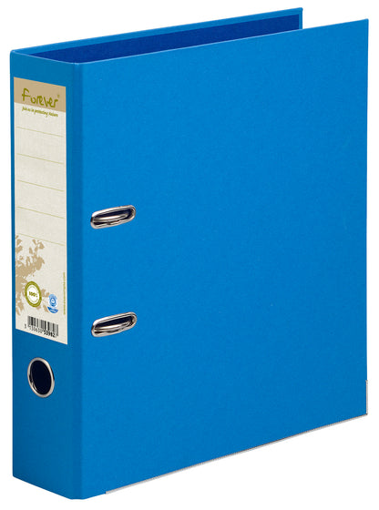 Exacompta Forever Prem Touch Lever Arch File Paper on Board A4 80mm Spine Width Blue (Pack 10) - 53982E