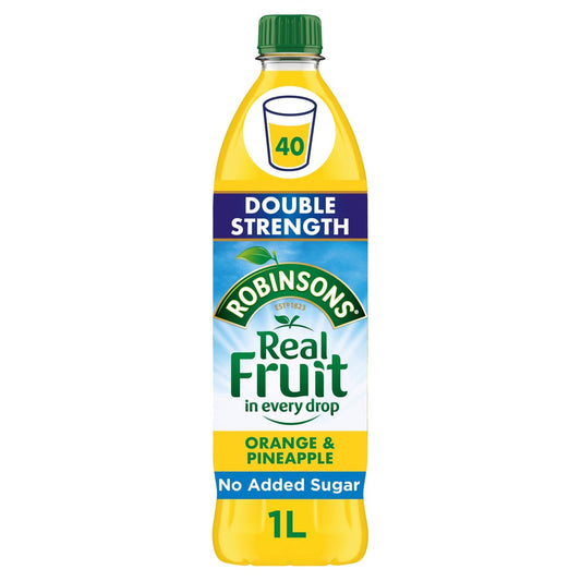 Robinsons NAS Double Concentrate Orange & Pineapple 1 Litre - NWT FM SOLUTIONS - YOUR CATERING WHOLESALER