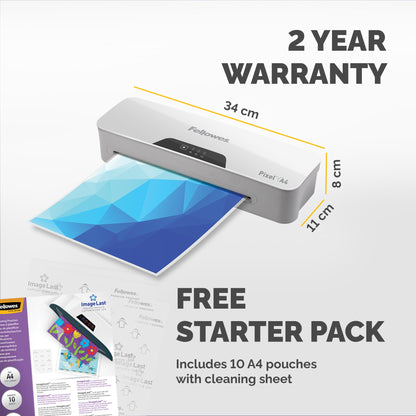 Fellowes Pixel A4 Laminator White 5601501