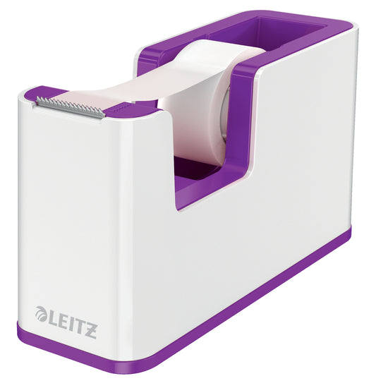 Leitz WOW Tape Dispenser White/Purple 53641062 - NWT FM SOLUTIONS - YOUR CATERING WHOLESALER