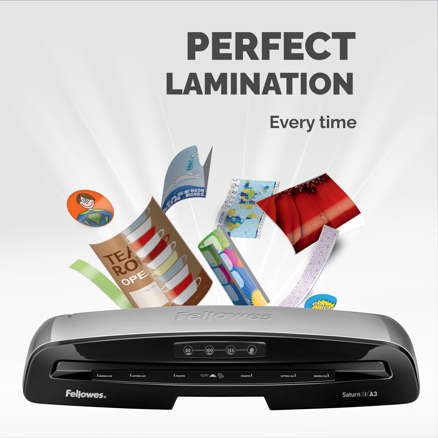 Fellowes Saturn 3i A3 Laminator Silver/Black 5736101