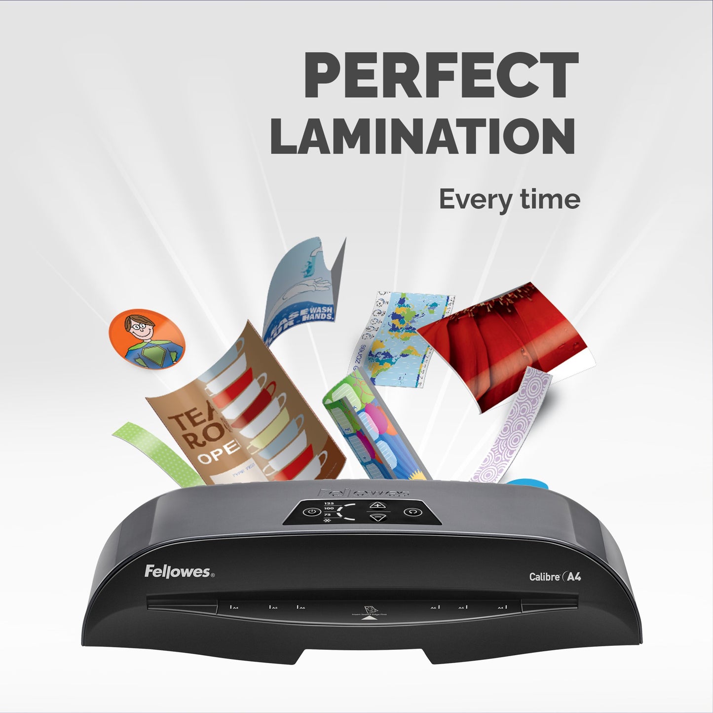 Fellowes Calibre A4 Laminator Black/Silver 5740801