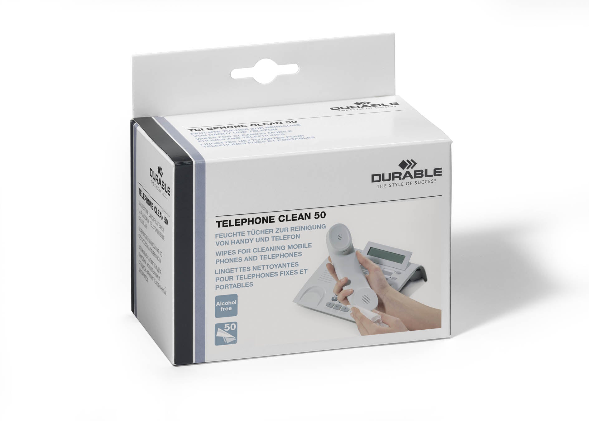 Durable Telephone Cleaning Wipes (Pack 50) 578502 - NWT FM SOLUTIONS - YOUR CATERING WHOLESALER