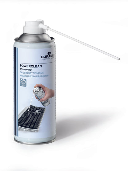 Durable Powerclean Air Spray Duster Standard 400ml 579619 - NWT FM SOLUTIONS - YOUR CATERING WHOLESALER