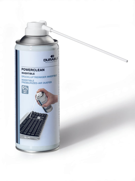 Durable Powerclean Air Spray Duster Invertible 200ml 579719 - NWT FM SOLUTIONS - YOUR CATERING WHOLESALER
