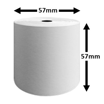 Roll-X Thermal Till Rolls BPA Free (57mm x 57mm) 20's