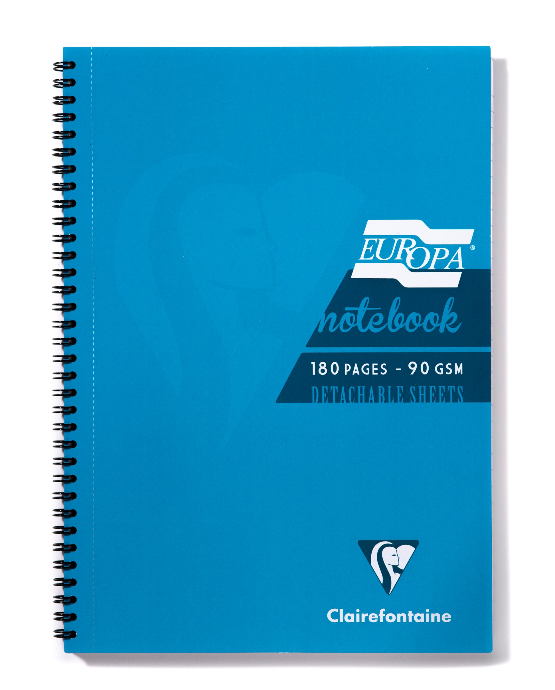 Clairefontaine Europa A4 Wirebound Card Cover Notebook Ruled 180 Pages Turquoise (Pack 5) - 5802Z - NWT FM SOLUTIONS - YOUR CATERING WHOLESALER