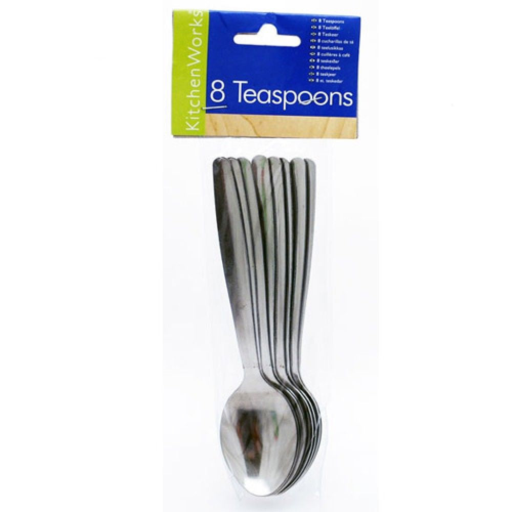 Stainless Steel Teaspoons 8's - NWT FM SOLUTIONS - YOUR CATERING WHOLESALER