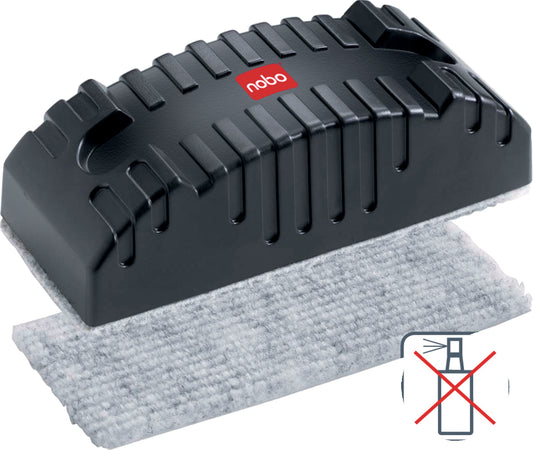 Nobo Magnetic Whiteboard Eraser Refills Black (Pack 10) 34534497 - NWT FM SOLUTIONS - YOUR CATERING WHOLESALER