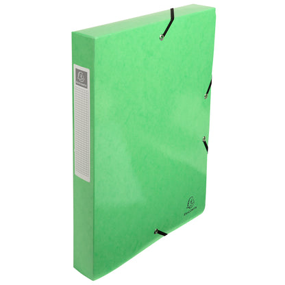 Exacompta Iderama Box File Pressboard A4 40mm Spine Width Elastic Closure Assorted (Pack 8) - 59929E