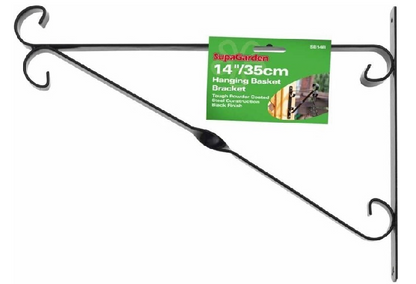 14 inch Hanging Basket Bracket BLACK - NWT FM SOLUTIONS - YOUR CATERING WHOLESALER