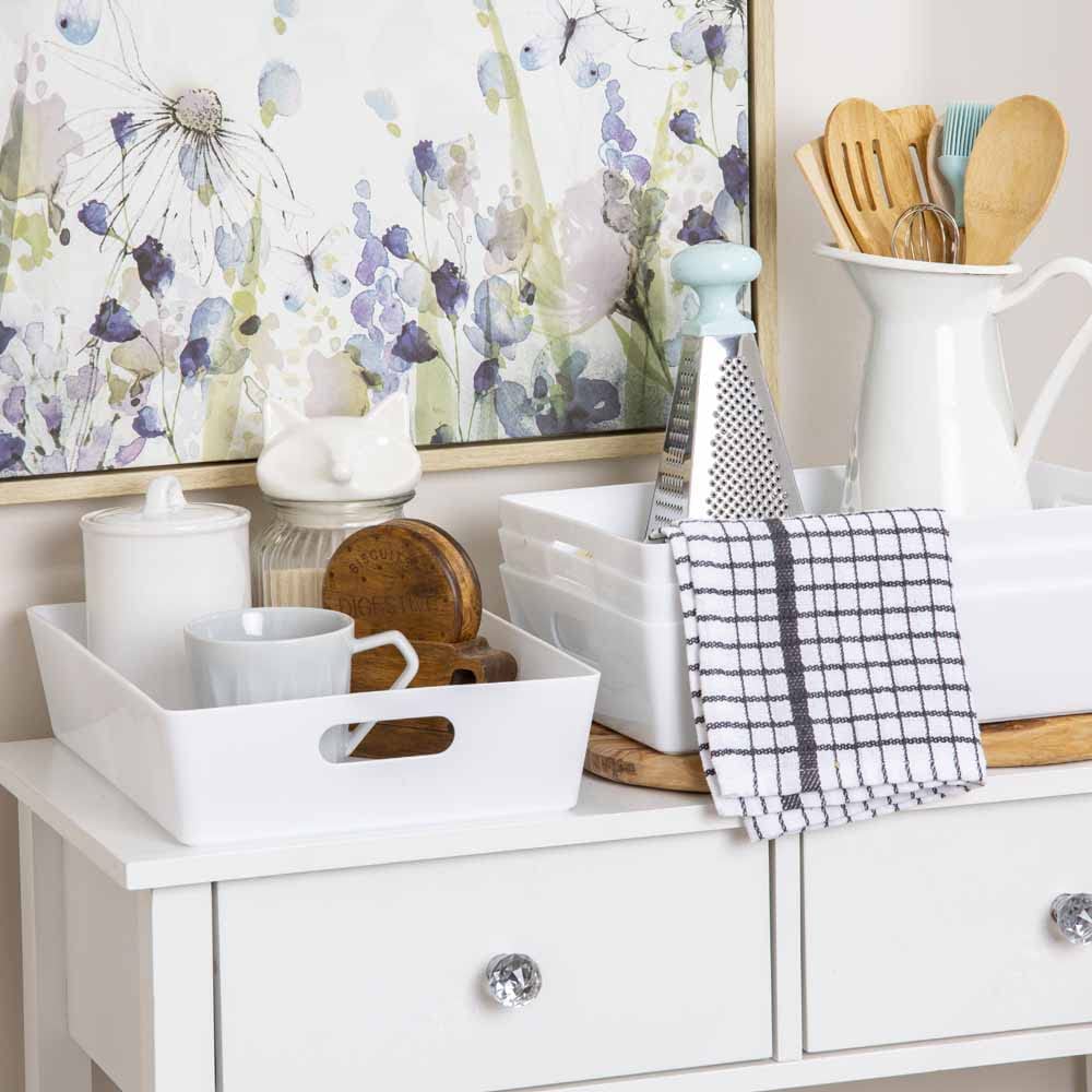 Wham Grey Rectangular Studio Basket 5.01 6 Litre