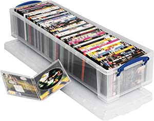 Really Useful Clear Plastic Storage Box 22L 75x21x14 cm (29.5 x 8.2 x 5.5")