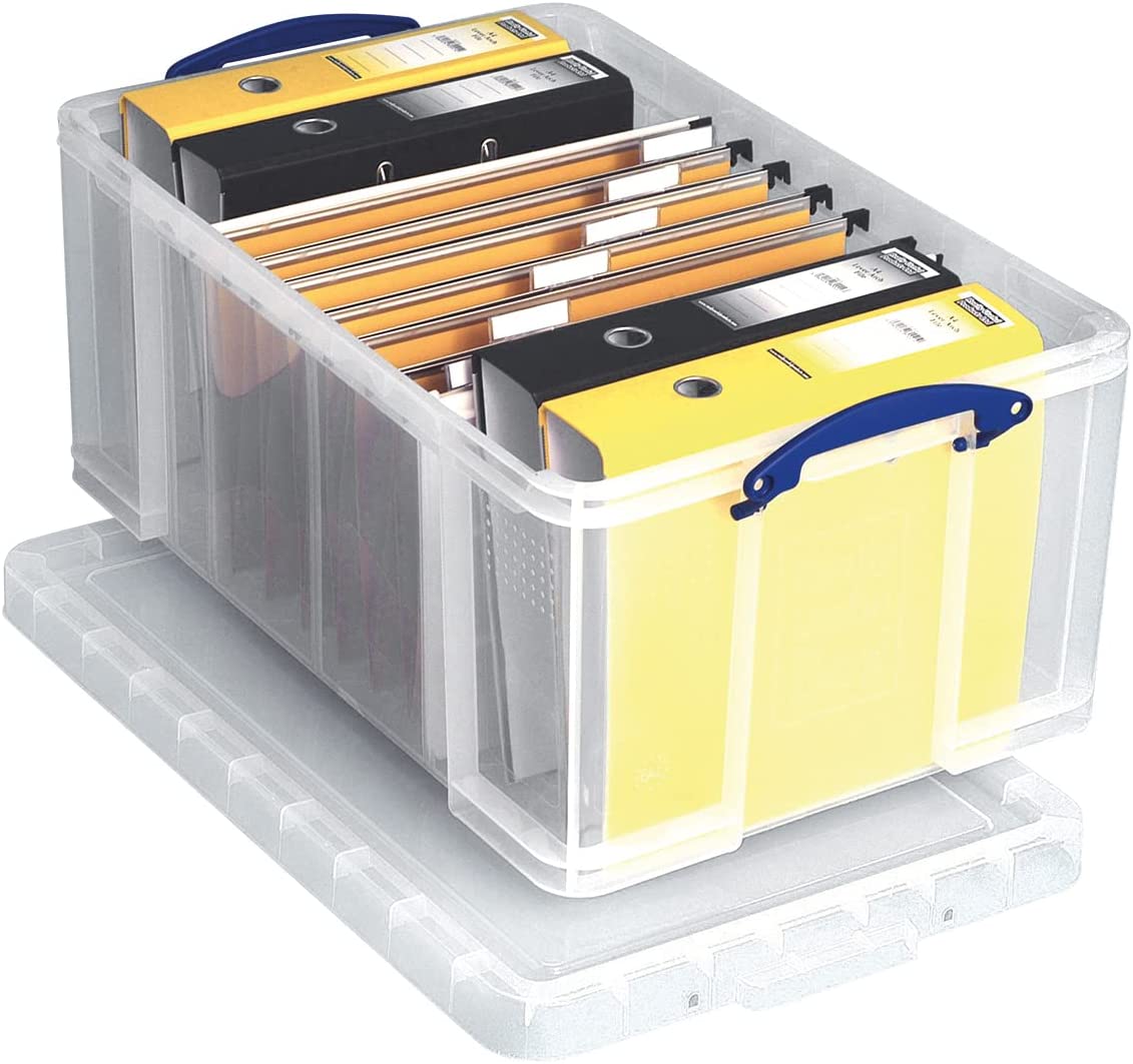 Really Useful Clear Plastic Storage Box 64 Litre