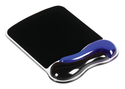 Kensington Duo Gel Mouse Pad and Wrist Rest Wave Blue Smoke 62401 - NWT FM SOLUTIONS - YOUR CATERING WHOLESALER