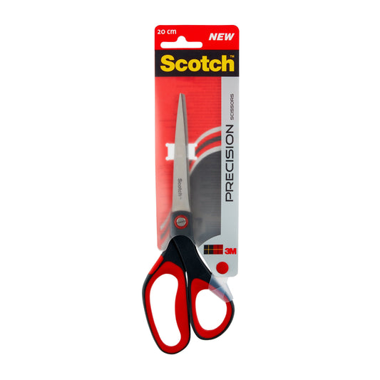 Scotch Precision Scissors 200mm Red/Grey 1448 - 7000034000 - NWT FM SOLUTIONS - YOUR CATERING WHOLESALER