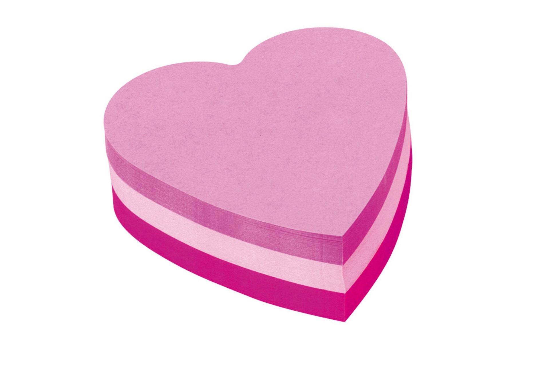 Post-it Heart Shaped Block Pad 70x70mm 225 Sheets Pink 2007H - 7100172402 - NWT FM SOLUTIONS - YOUR CATERING WHOLESALER