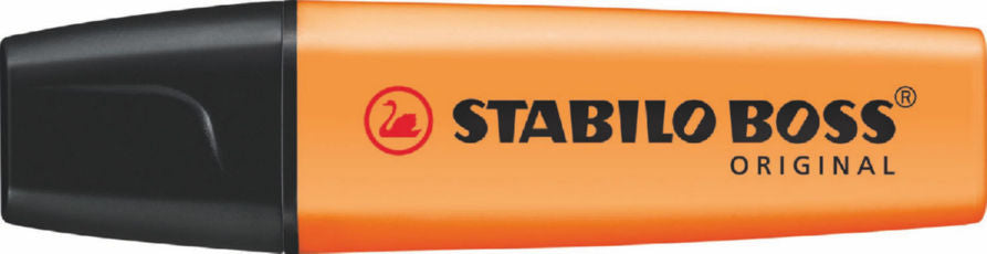 STABILO BOSS ORGINAL Highlighter Chisel Tip 2-5mm Line Orange (Pack 10) - 70/54