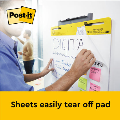 Post-it Table Top Meeting Chart Flipchart Pad Plain 584x508mm 20 Sheets White 563R - 7100171586