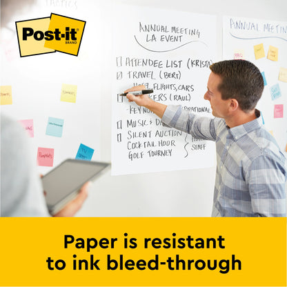 Post-it Table Top Meeting Chart Flipchart Pad Plain 584x508mm 20 Sheets White 563R - 7100171586